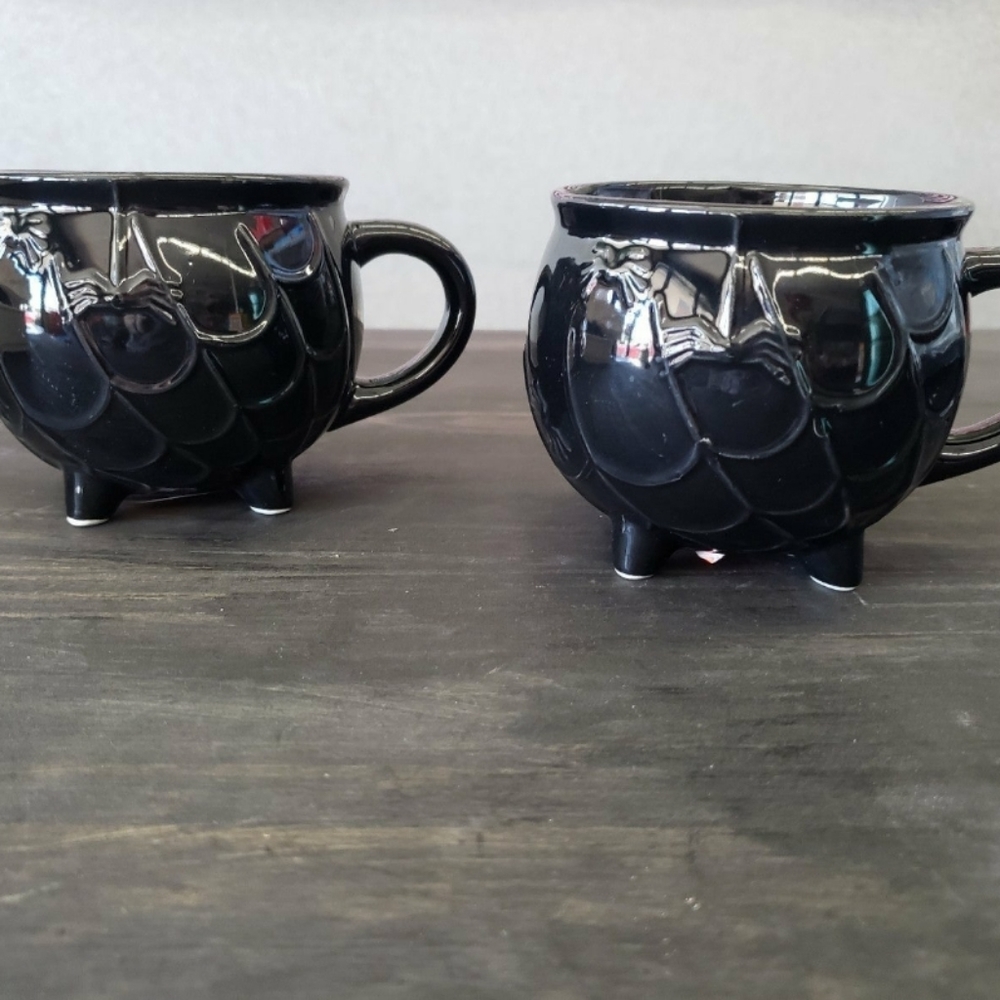 Bundle of 2 Threshold Cauldron Spiderweb Stoneware Mug